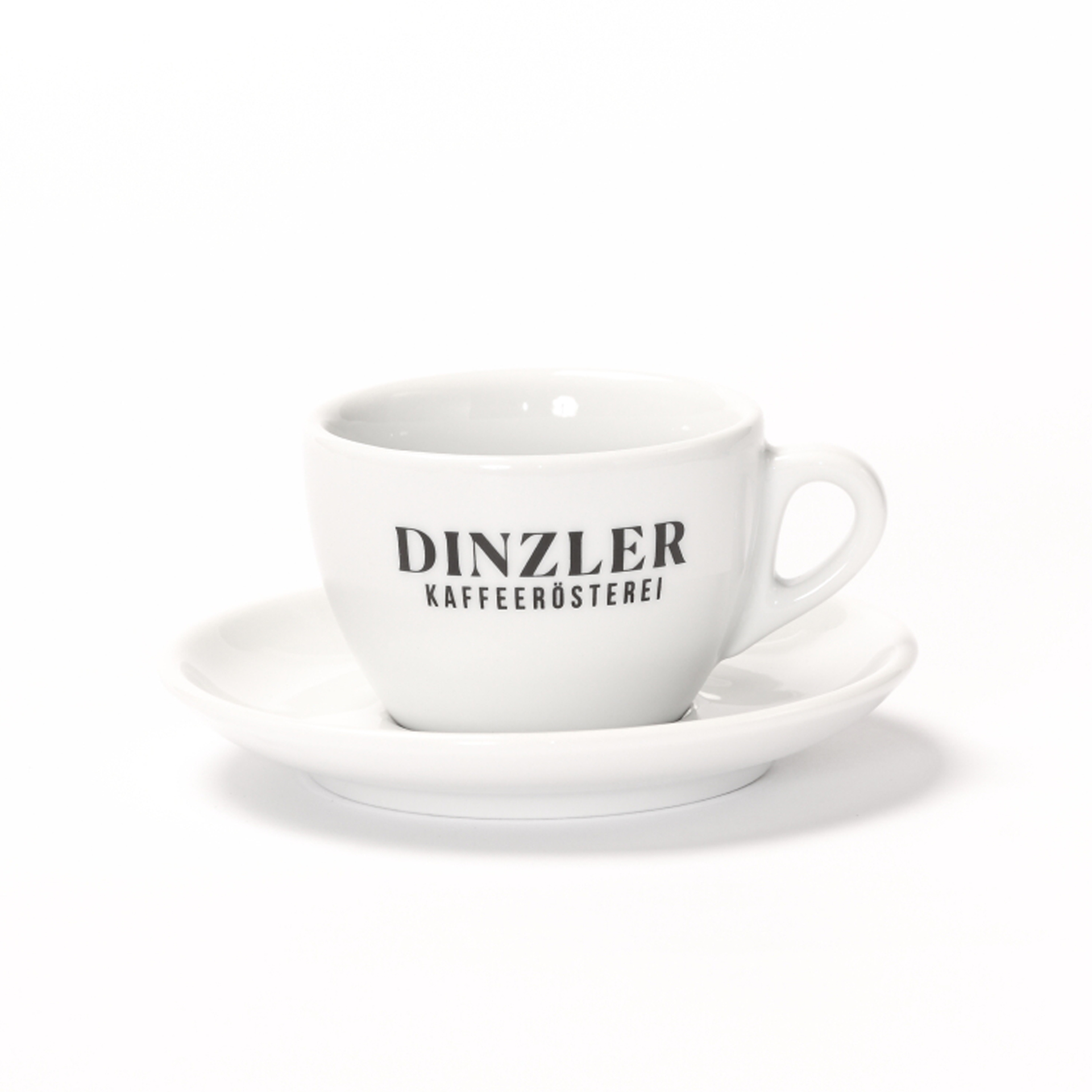 Cappuccinotasse mit DINZLER Logo