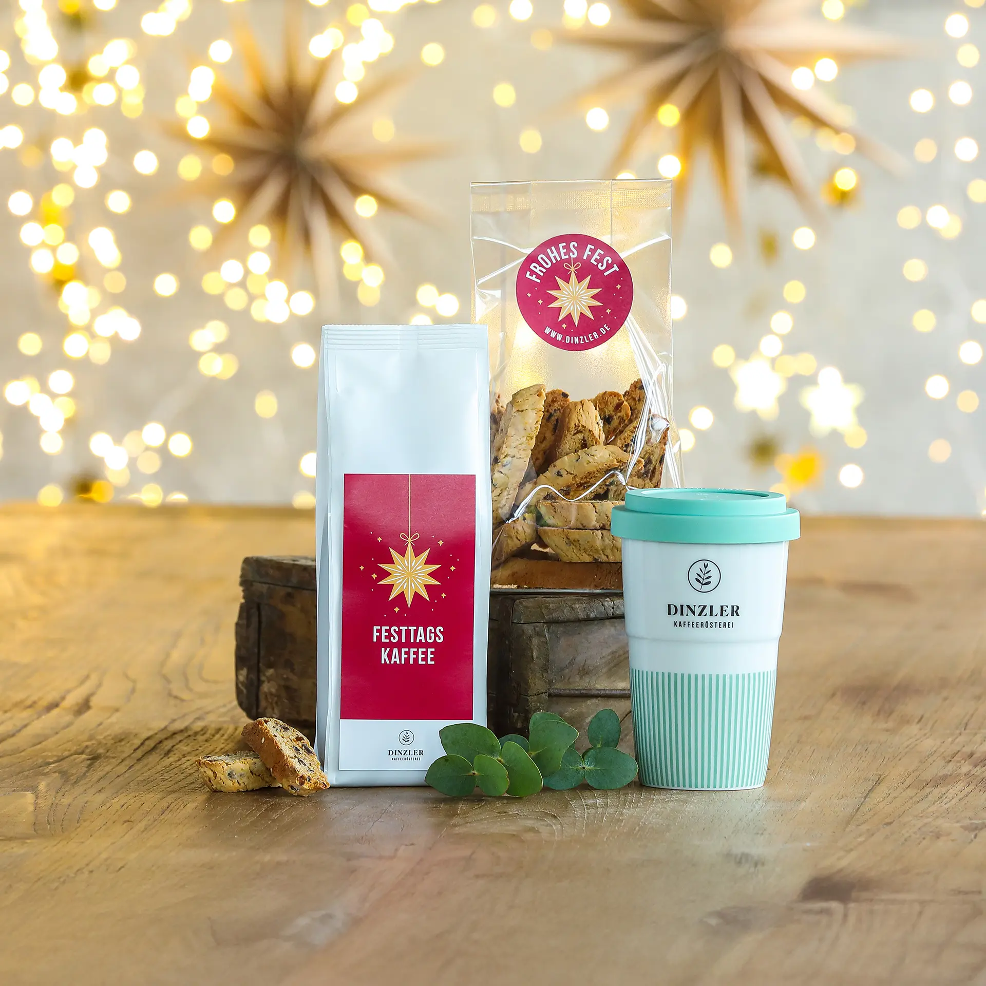 Produktbild DINZLER Geschenkbox  – Festtag To Go / Christmas to Go / Coffee to Go| DINZLER Kaffeerösterei