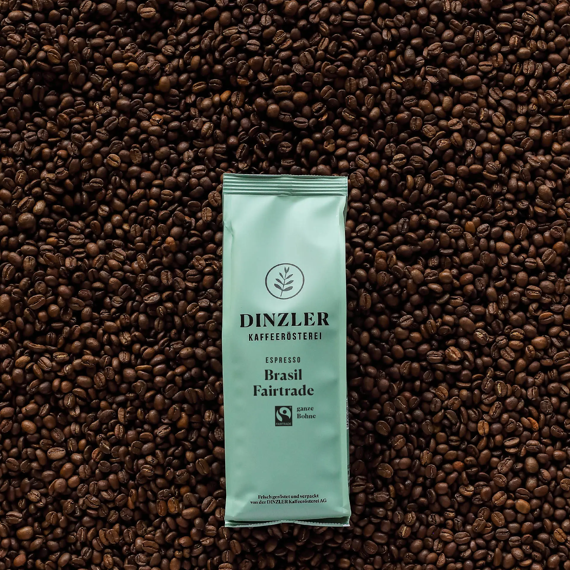 Szenebild DINZLER Espresso Brasil Fairtrade ganze Bohne