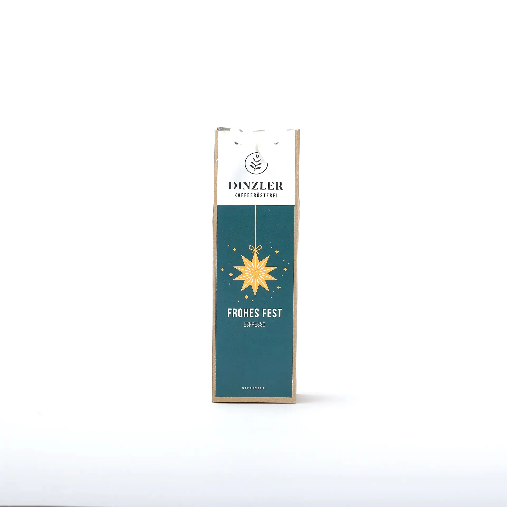 Produktbild DINZLER Festtagsespresso in der Geschenkverpackung| DINZLER Kaffeerösterei