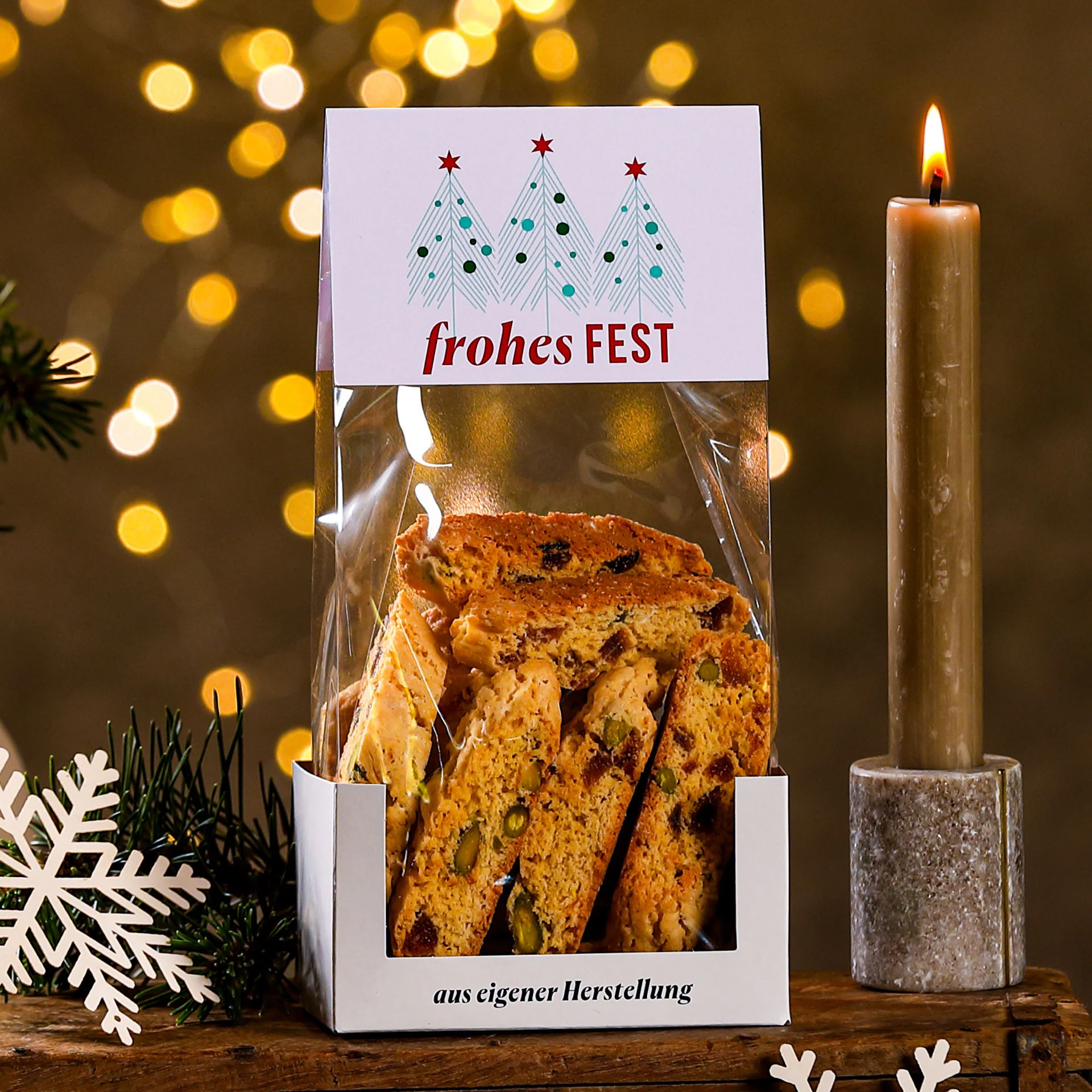 Szenebild Weihnachtsgebäck: Weihnachtscantuccini - 200g