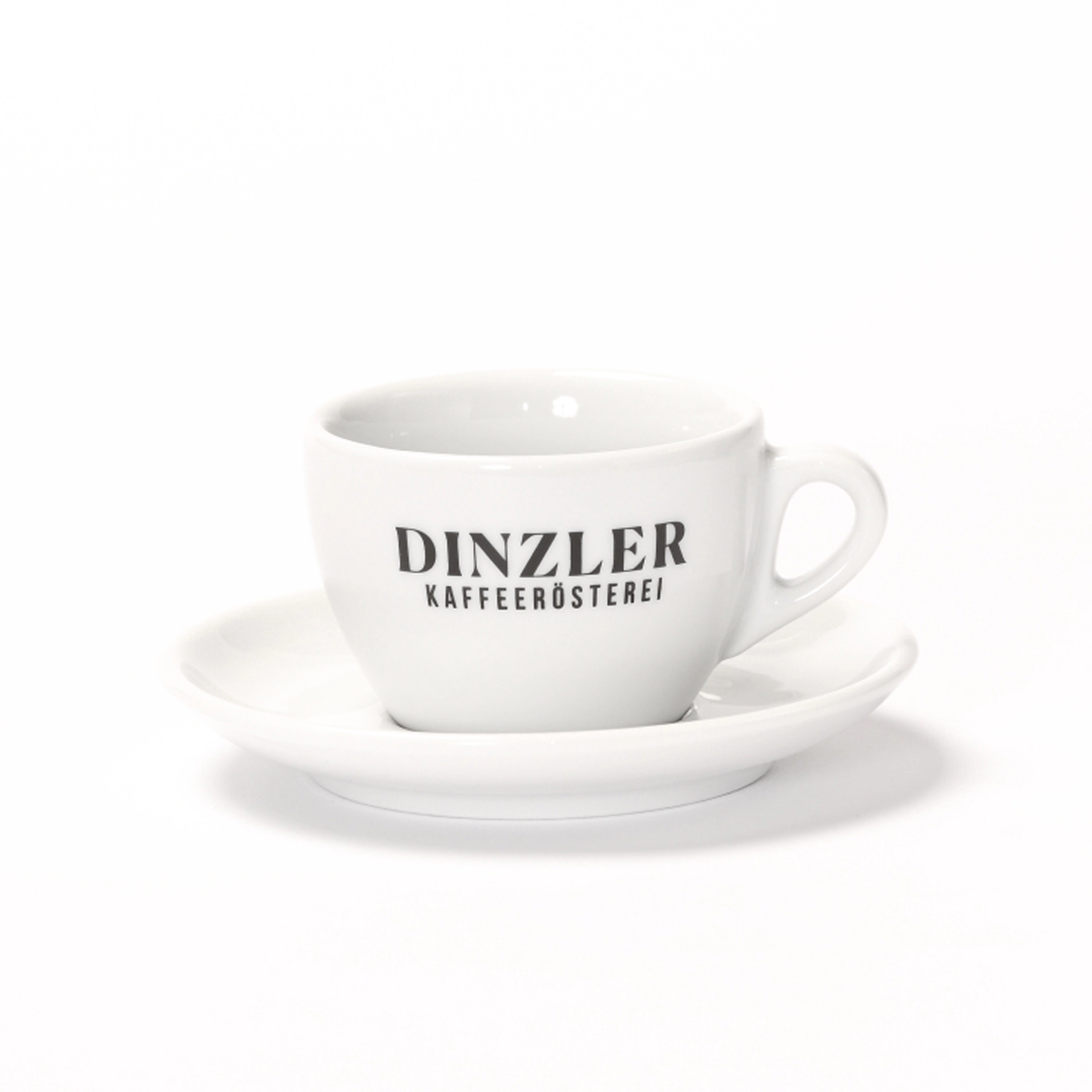 Cappuccinotasse mit DINZLER Logo