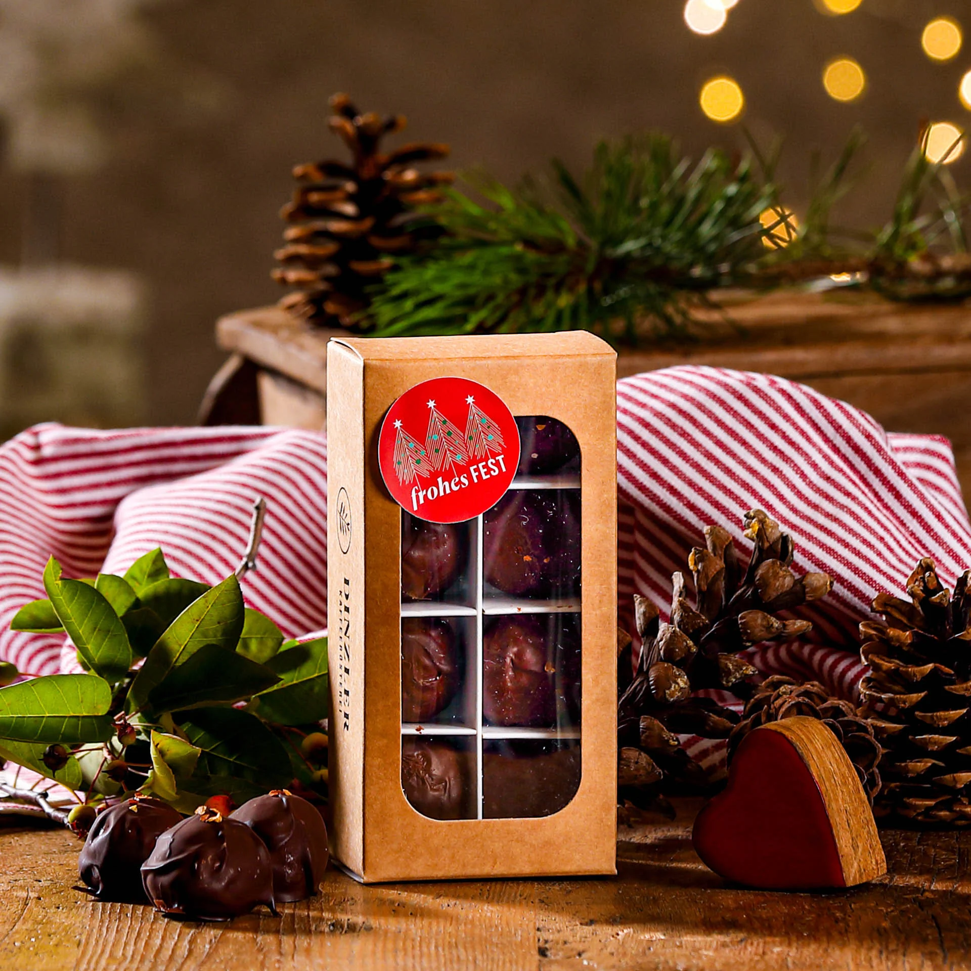 Szenebild Weihnachtsgebäck: Schoko-Chili-Konfekt - 150 g