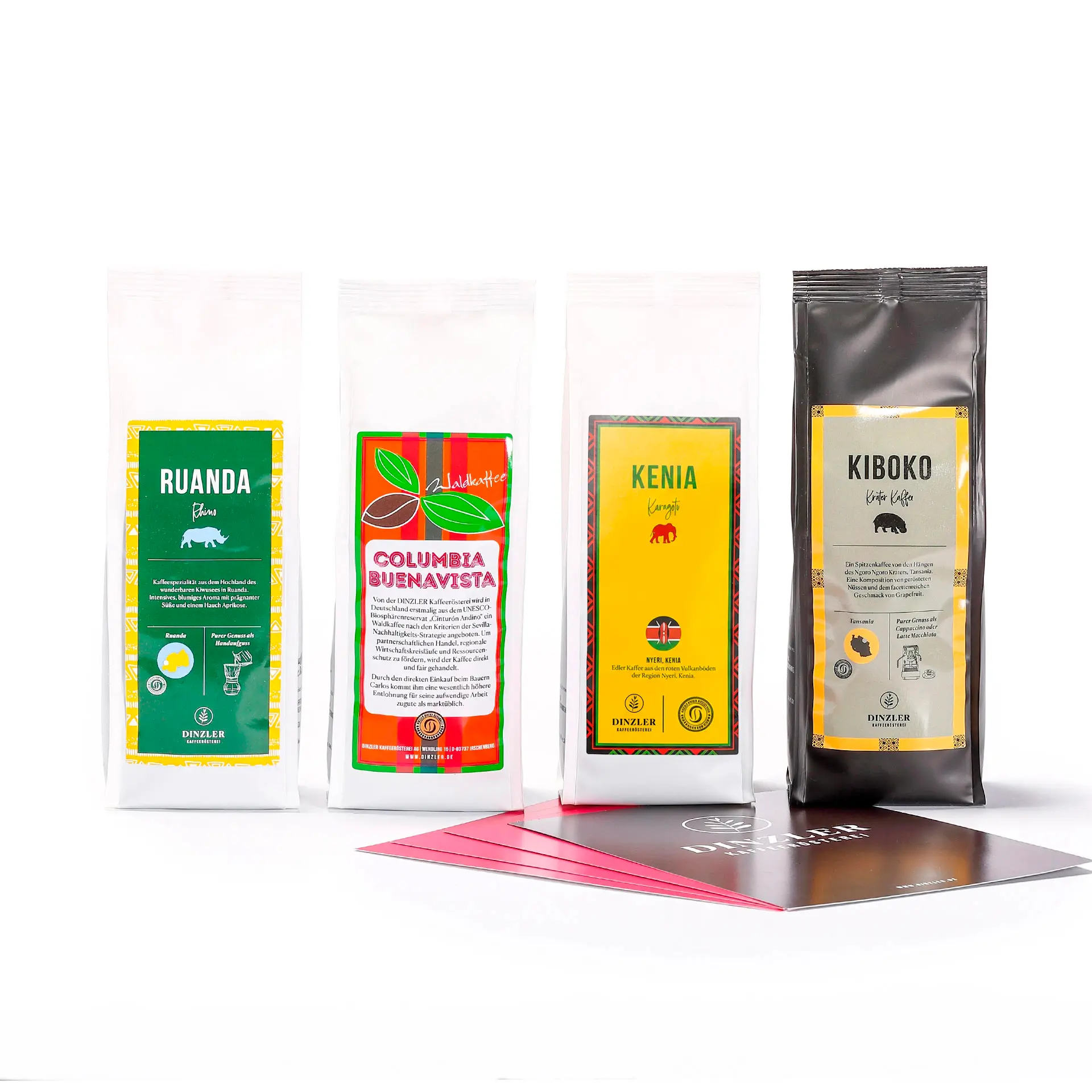 Produktbild DINZLER Kaffee Probierset “Direkt gehandelt” - ganze Bohne| DINZLER Kaffeerösterei