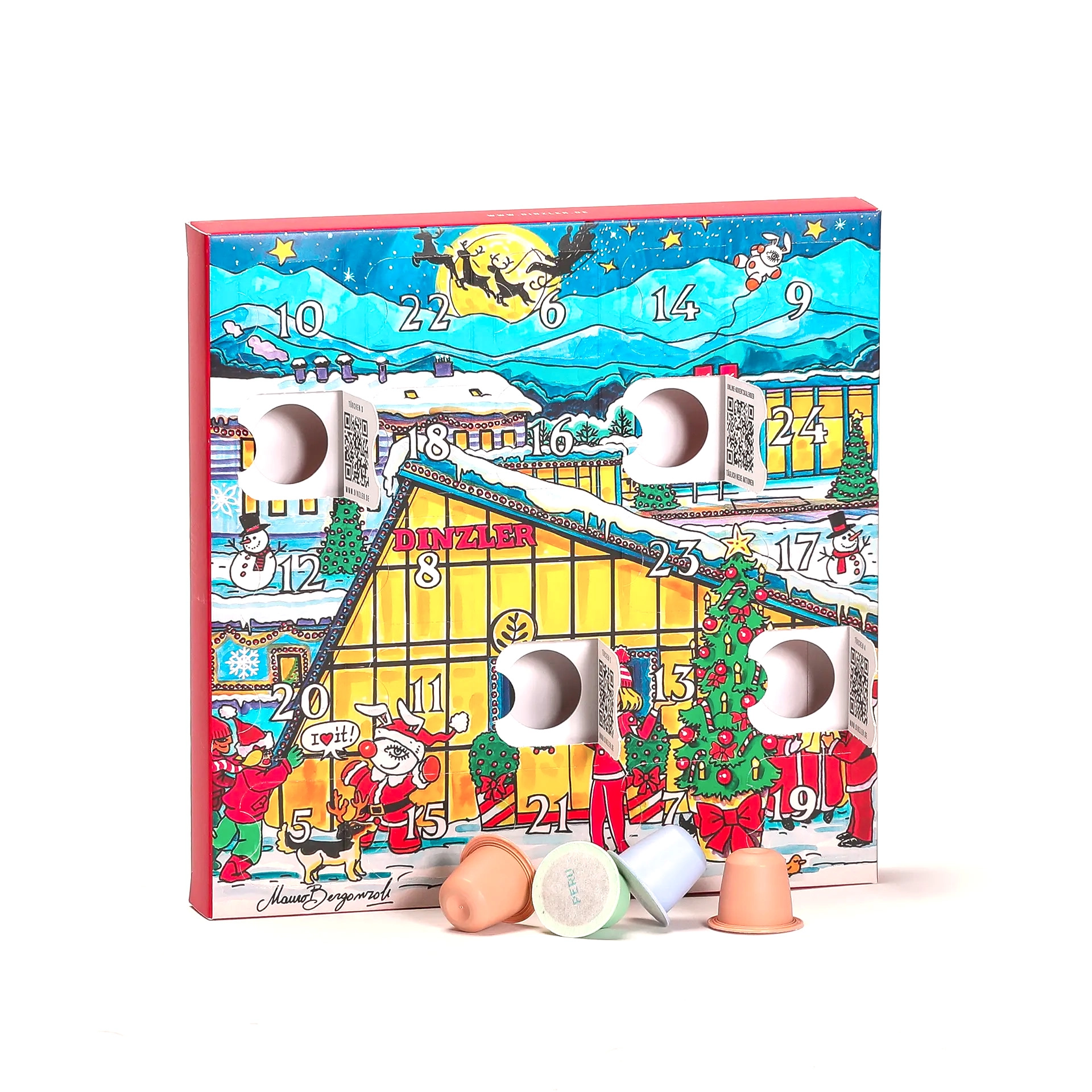 Produktbild DINZLER Kaffeekapsel Adventskalender| DINZLER Kaffeerösterei