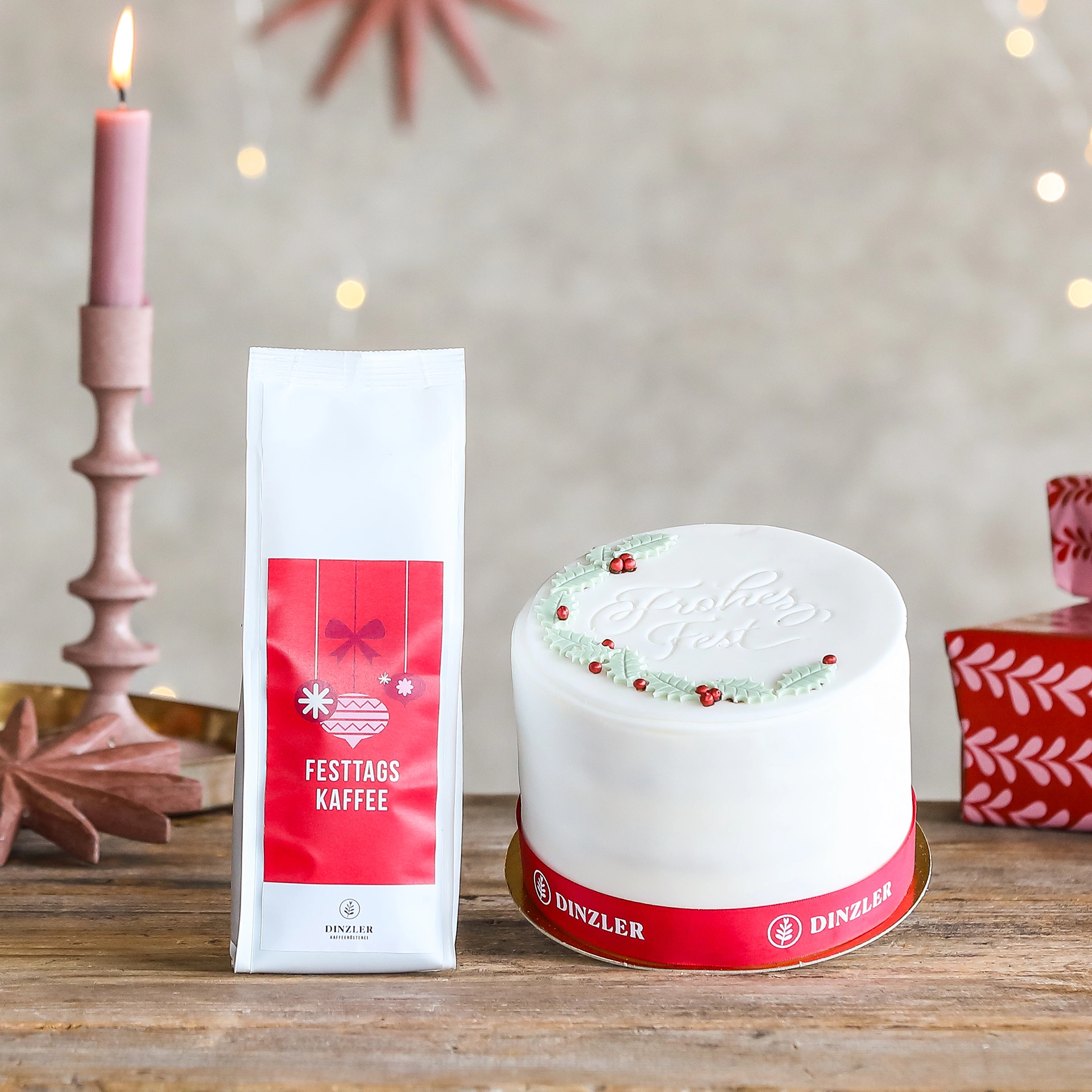 DINZLER Geschenkbox Weiße Weihnacht| DINZLER Kaffeerösterei