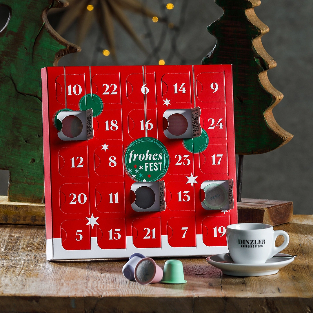 Szenebild Kaffeekapsel Adventskalender - 24 Kapseln