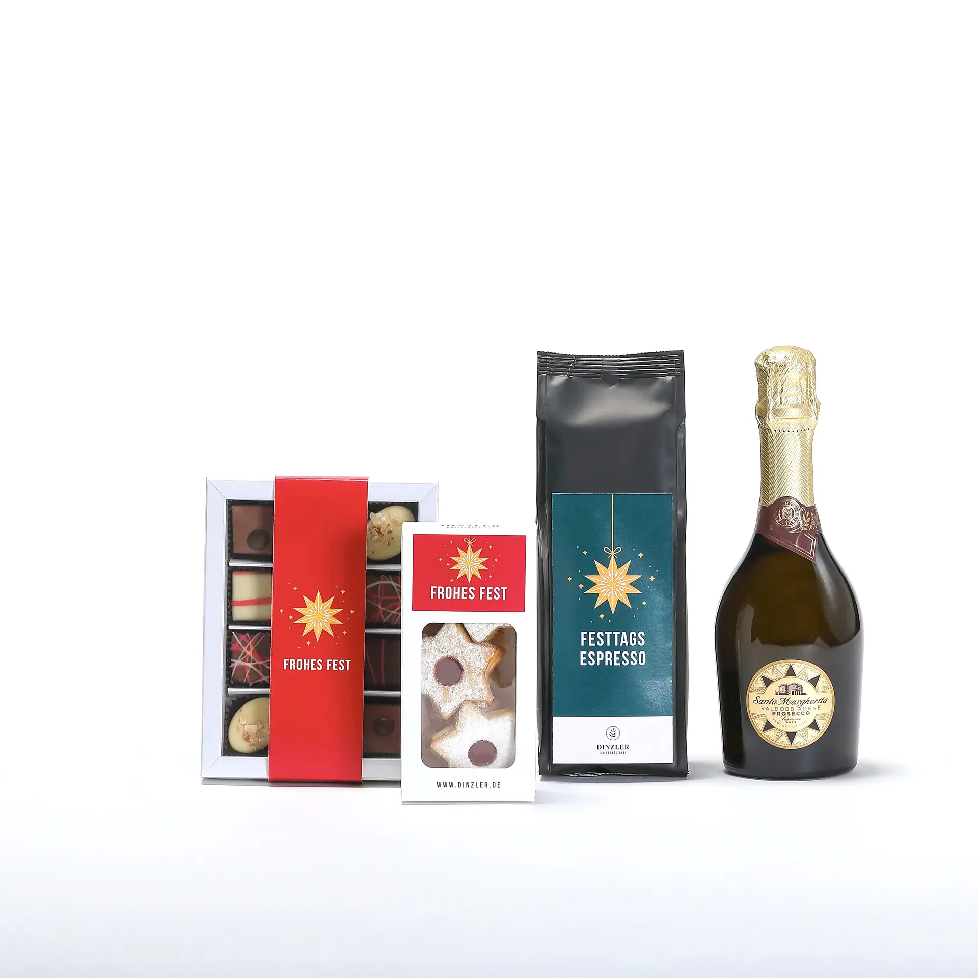 Produktbild DINZLER Geschenkbox  – Cin Cin mit Alkohol| DINZLER Kaffeerösterei