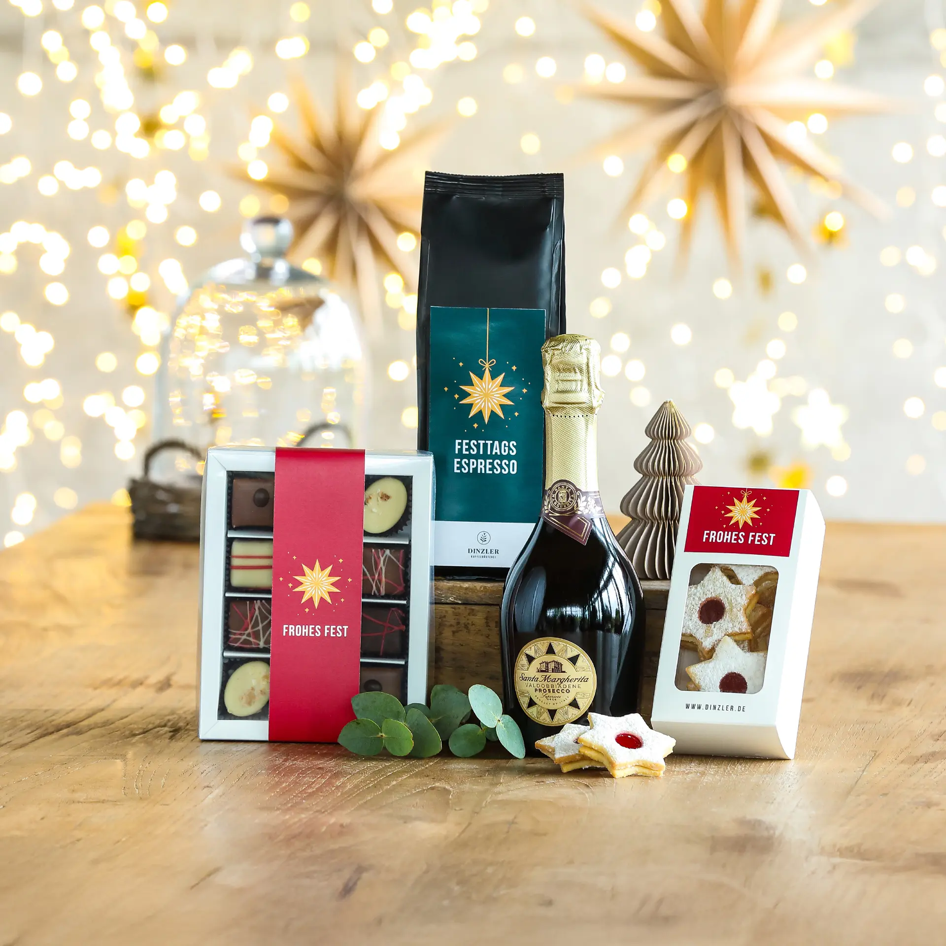 Produktbild DINZLER Geschenkbox  – Cin Cin mit Alkohol| DINZLER Kaffeerösterei
