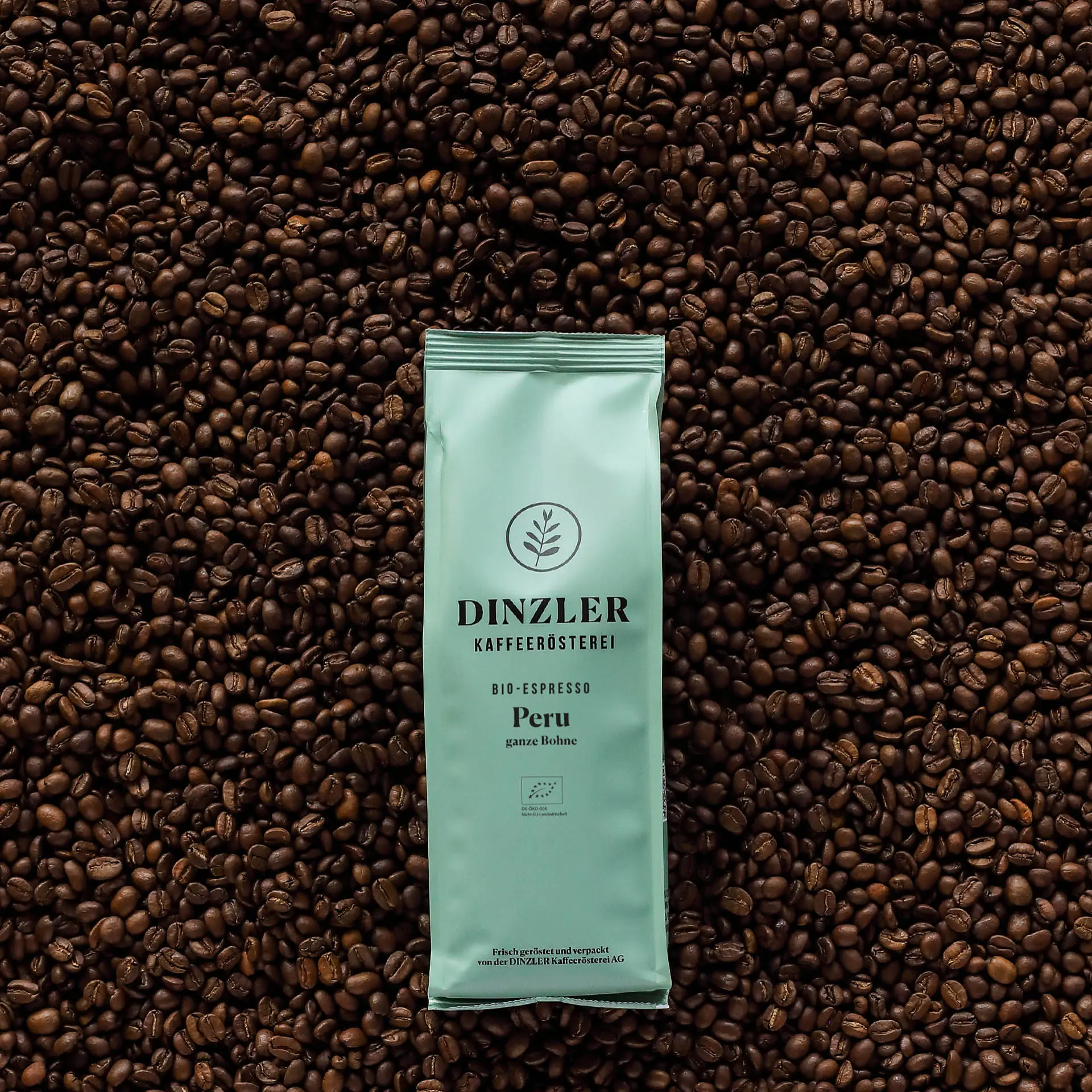 Szenebild DINZLER Bio-Espresso Peru ganze Bohne