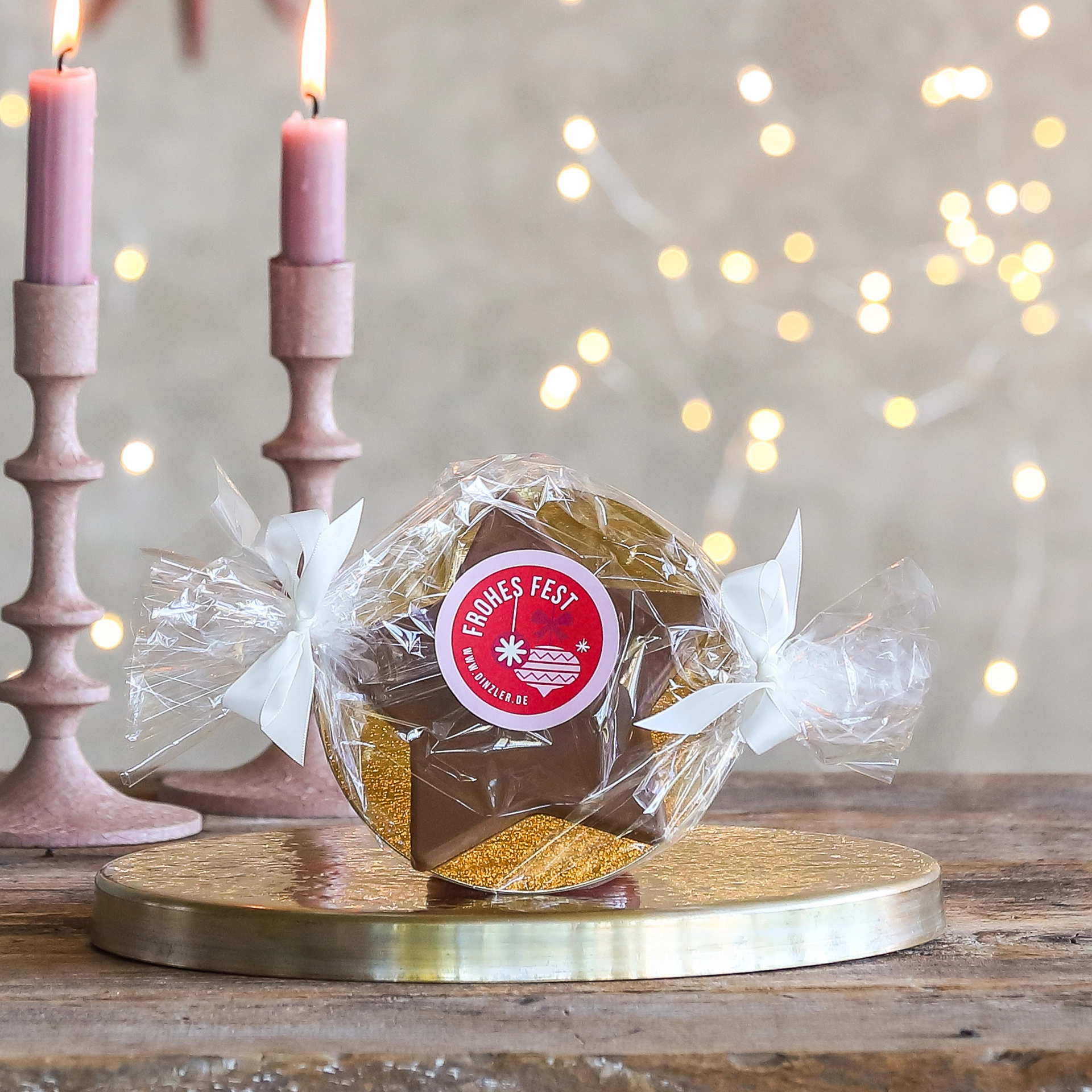 Produktbild DINZLER Vollmilch-Schokostern ohne Nüsse 70g| DINZLER Kaffeerösterei