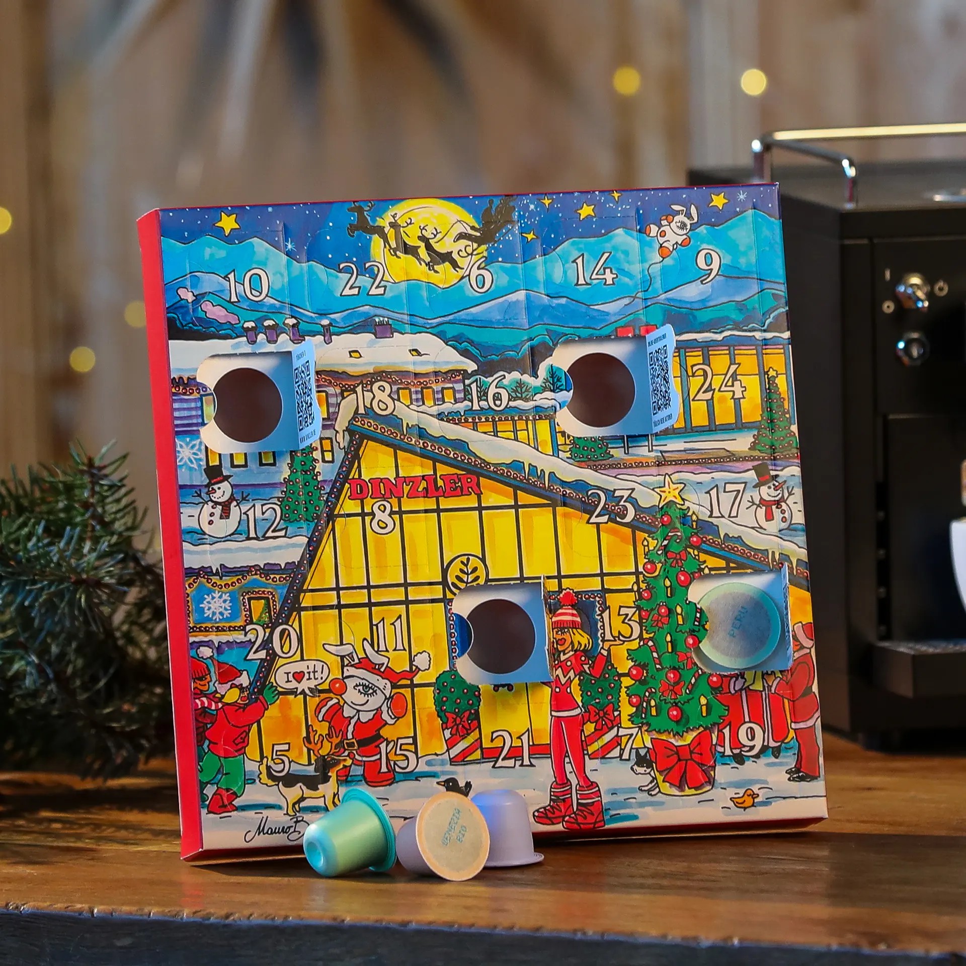 Produktbild DINZLER Kaffeekapsel Adventskalender| DINZLER Kaffeerösterei