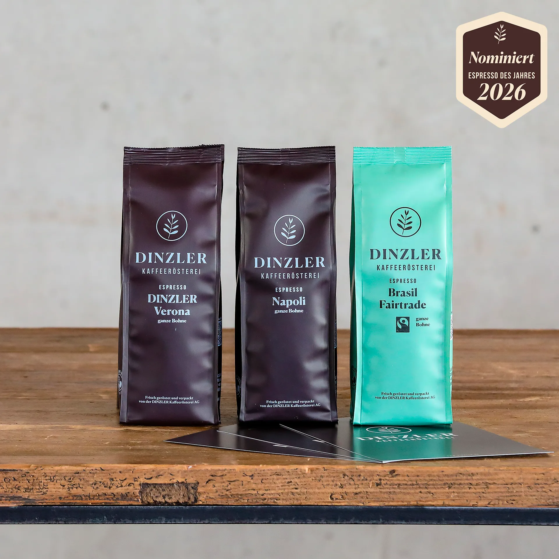 Produktbild Testpaket DINZLER Espresso des Jahres 2026| DINZLER Kaffeerösterei