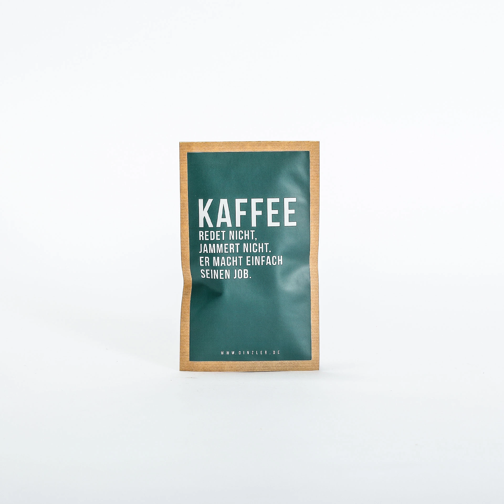 Produktbild DINZLER Kaffee Motiv "Macht seinen Job" Kaffeebeutel