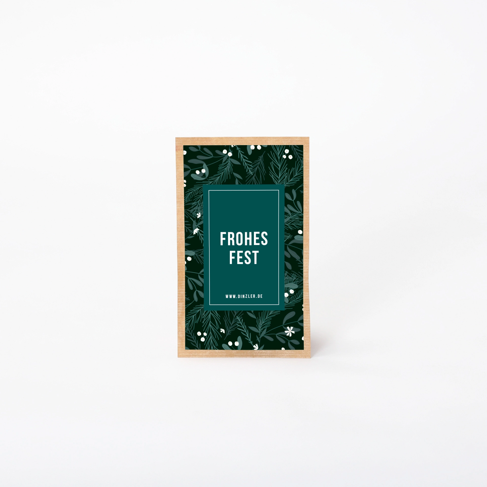 Produktbild 1 x DINZLER Kaffeebeutel - Weihnachtsmotiv: "Frohes Fest"