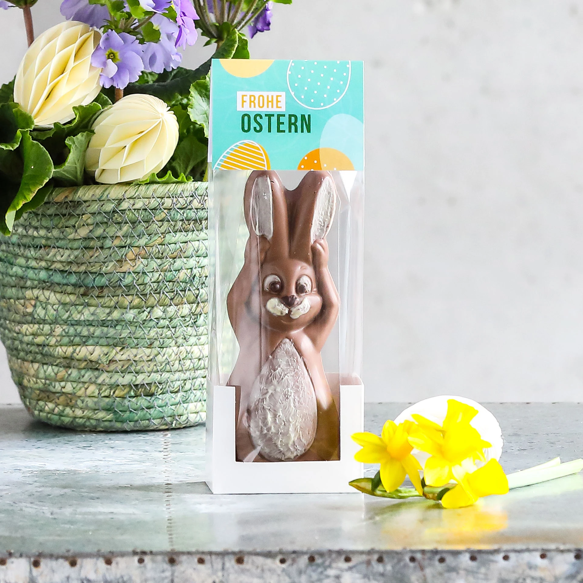 Szenebild DINZLER bauchiger Schokoosterhase vollmilch - 130g