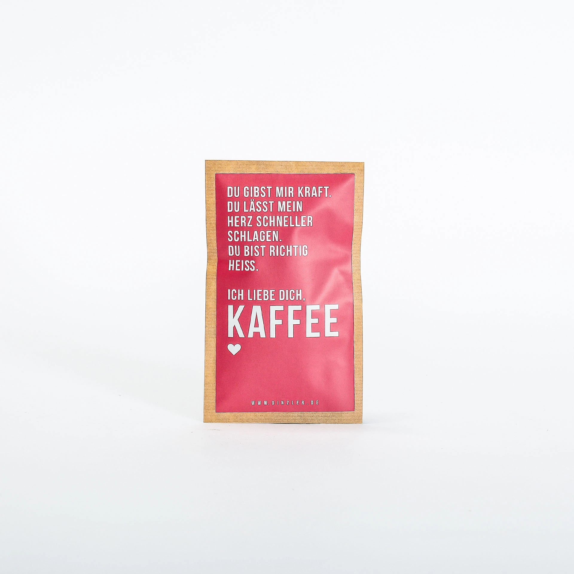 Produktbild DINZLER Kaffee Motiv "Ich liebe Kaffee" Kaffeebeutel