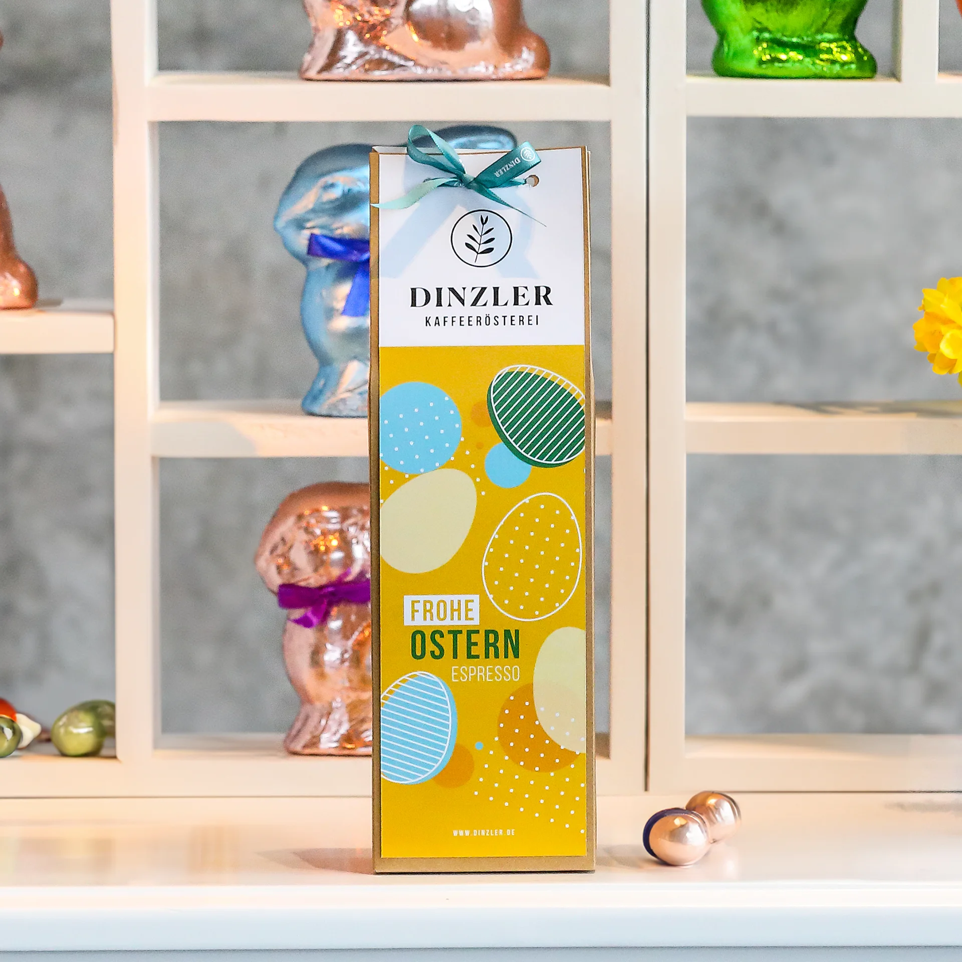 Produktbild DINZLER Osterespresso in der Geschenkverpackung| DINZLER Kaffeerösterei