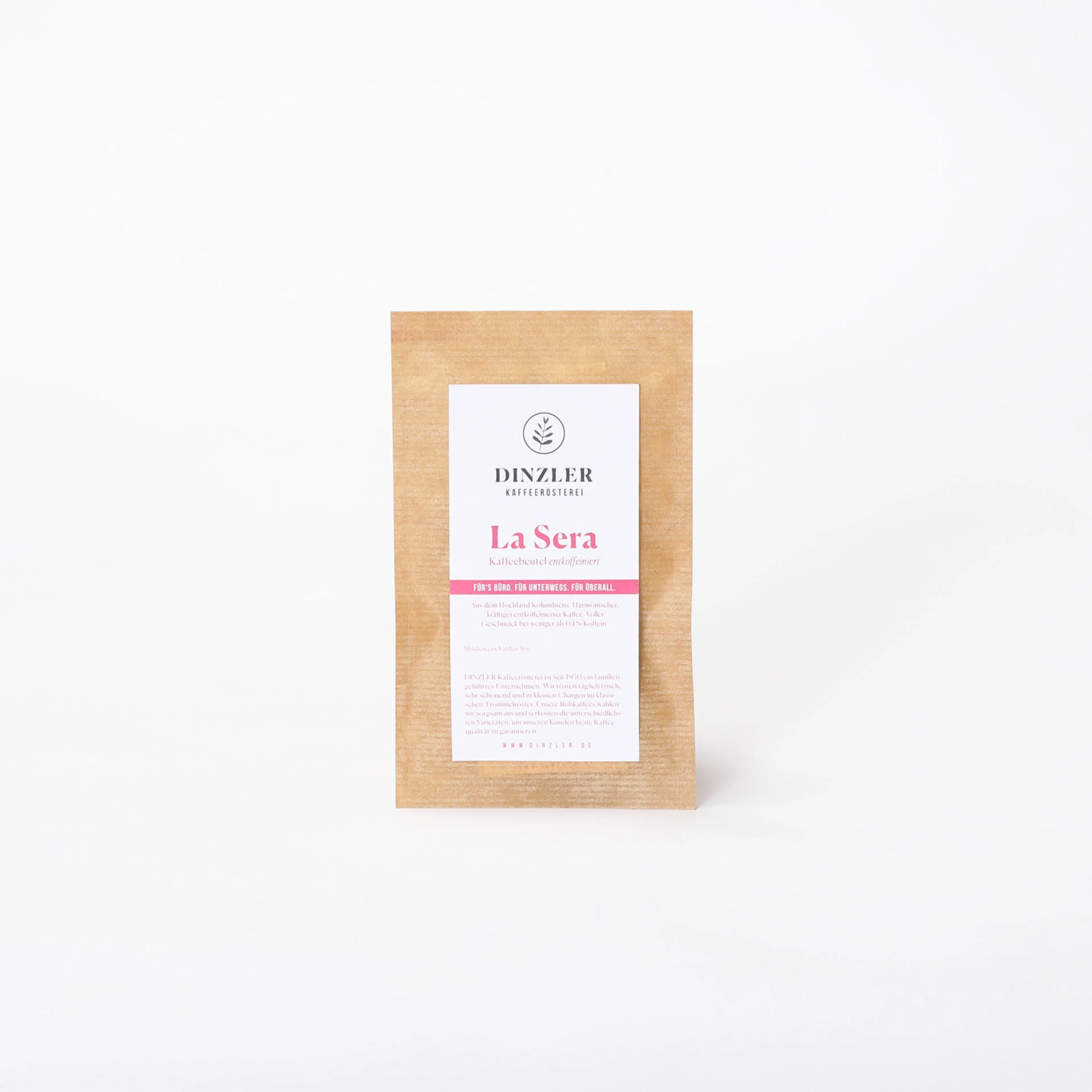 Produktbild DINZLER Kaffee La Sera Kaffeebeutel entkoffeiniert