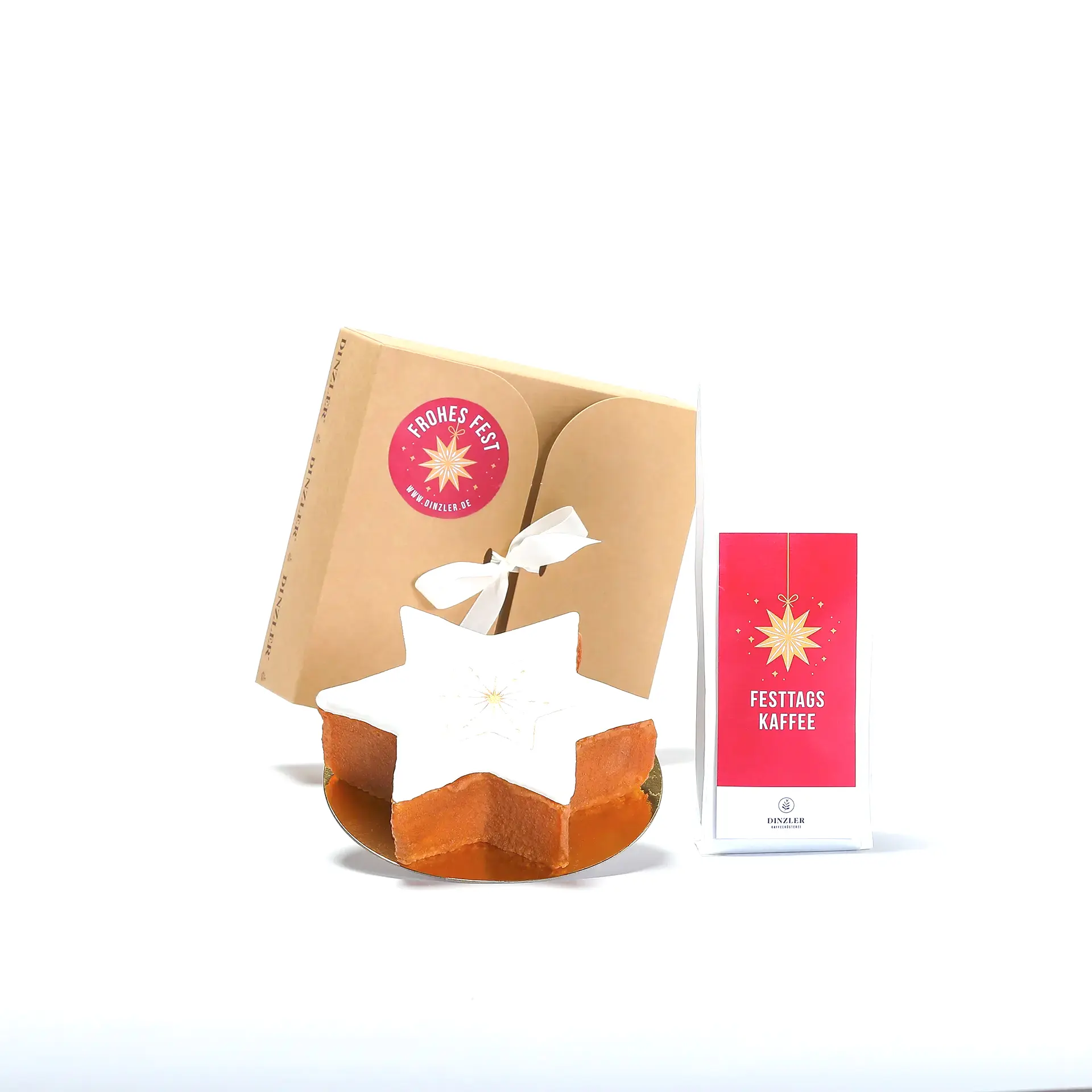 Produktbild DINZLER Geschenkbox  – Goldene Weihnacht| DINZLER Kaffeerösterei
