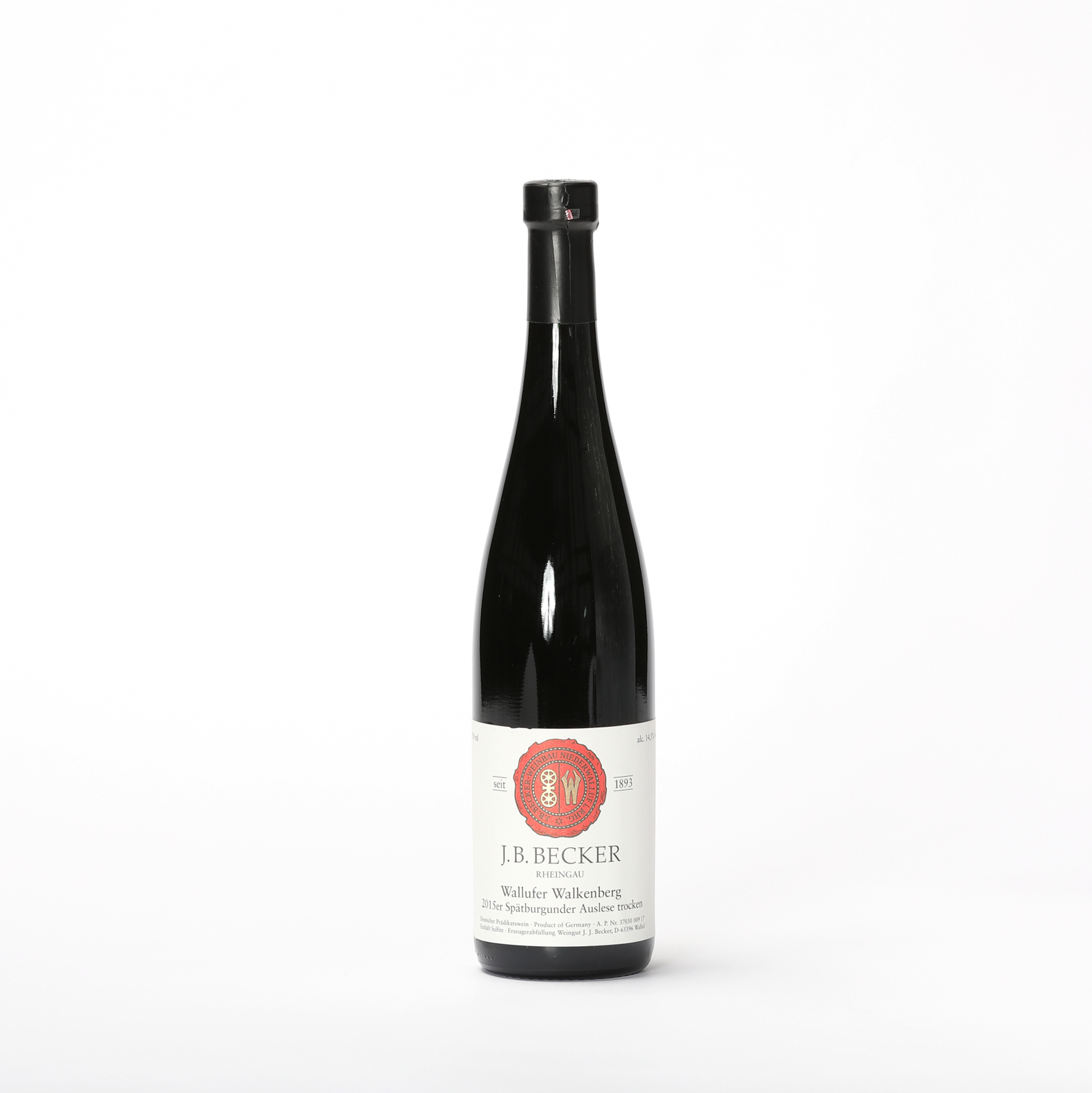 Wallufer Walkenberg Spätburgunder Auslese 2015 - Weingut  J.B. Becker| DINZLER Kaffeerösterei