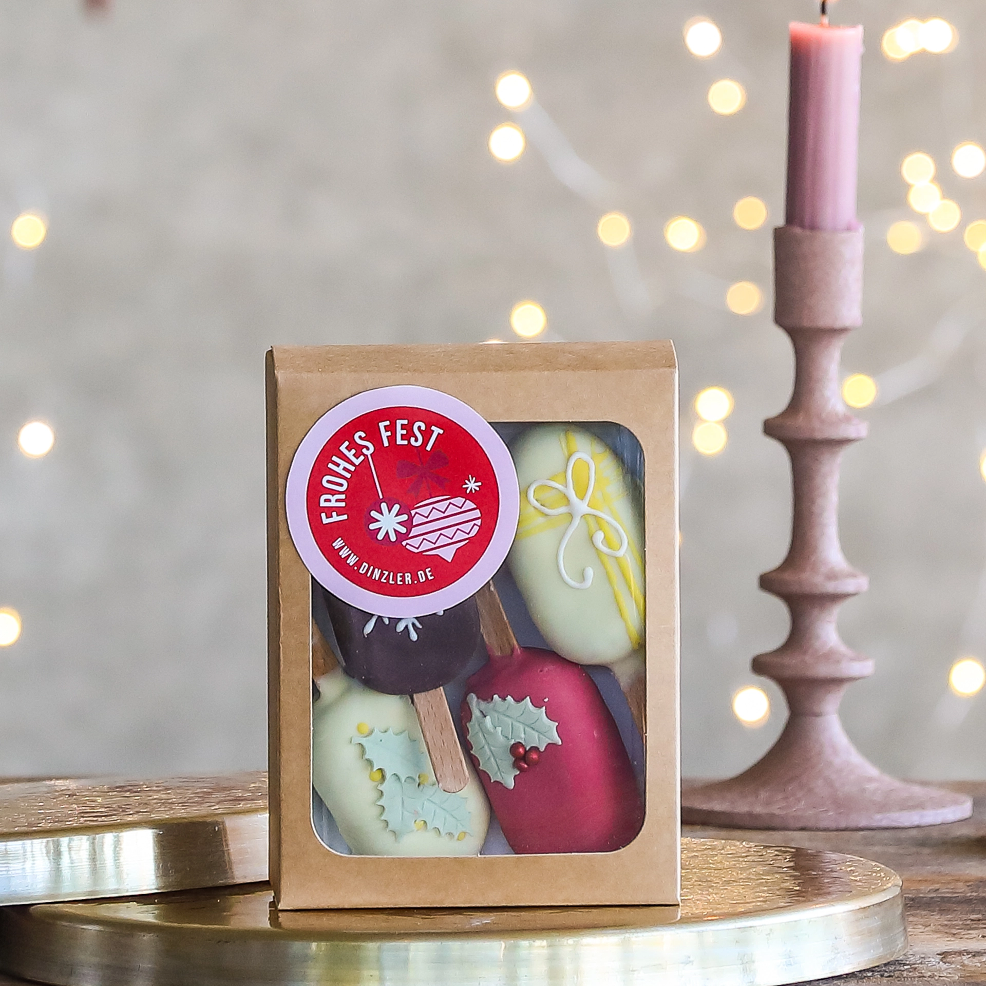 Produktbild DINZLER Weihnachts-Cake-Pops 250g (4 Stück)| DINZLER Kaffeerösterei